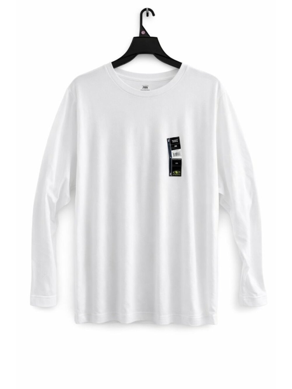 Men's White Tri-Blend Tee with Long Sleeves Size 3XL NWT - Athletic Works